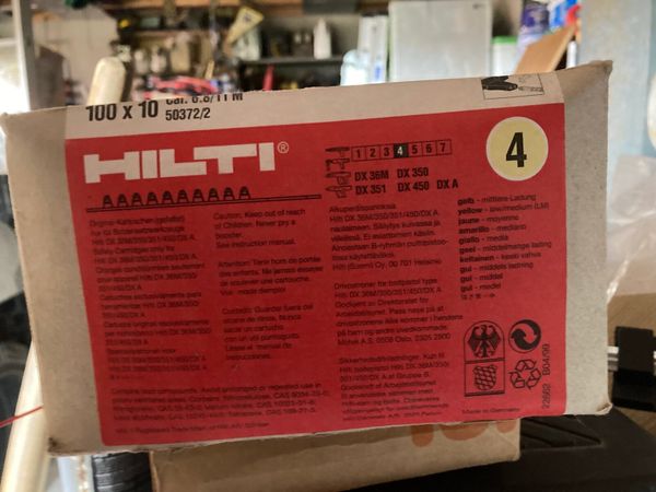 Hilti 6.8/11 M Yellow Powder Cartridges - Main image