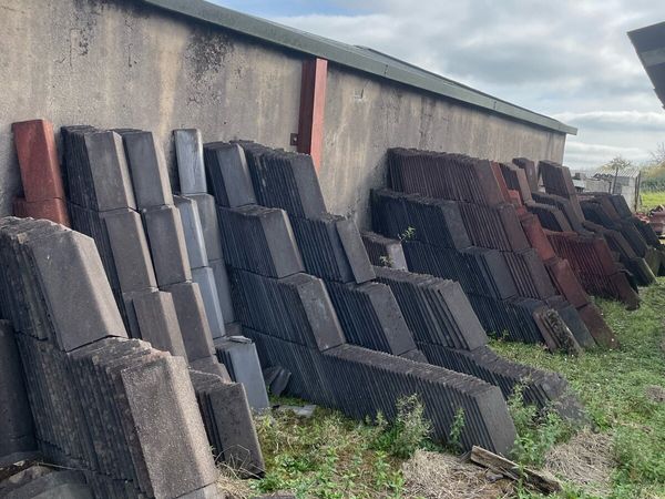 Old Concrete Ridge Cap Tiles - Main image