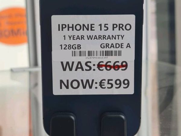 IPHONE 15PRO 128GB Grade A 1 year warranty - Main image