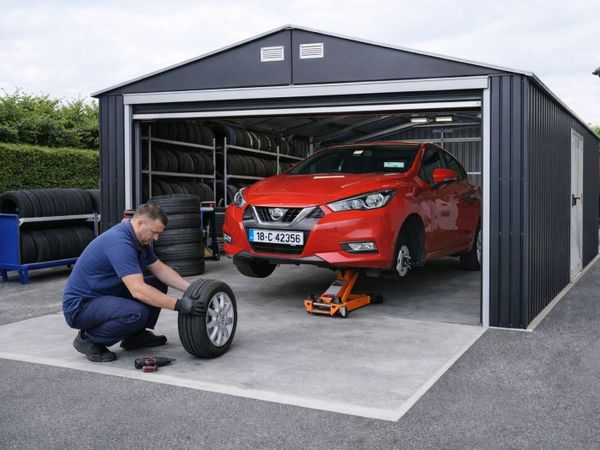 🚗 12x20 OLYMPIAN HEAVY DUTY STEEL CAR GARAGE 🚗 - Main image