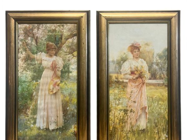 Vintage 90s Cottagecore Framed Wall Art Prints - Main image