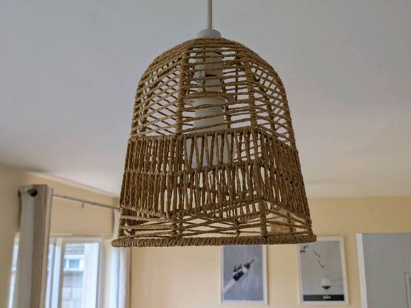 Jute pendant lamp shade - Main image