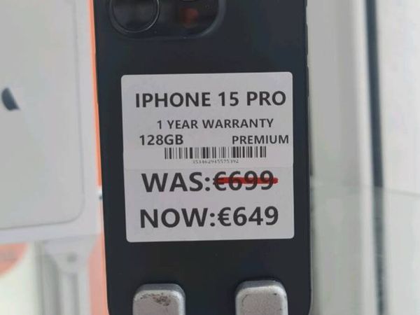 Apple IPHONE 15 Pro 128GB Premium 1YEAR WARRANTY - Main image