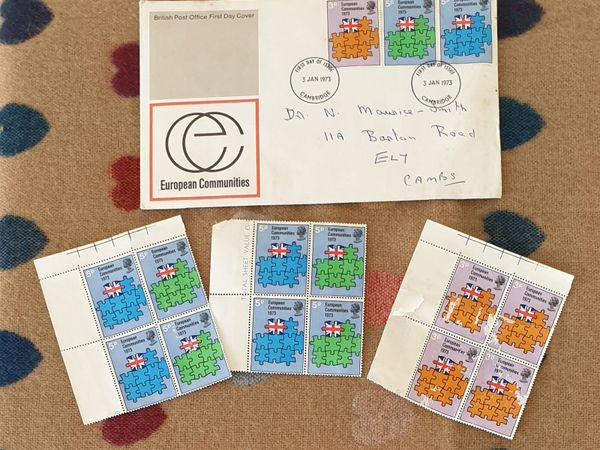 UK 1st Day Cover & Blocks (#1) 1973 - Main image
