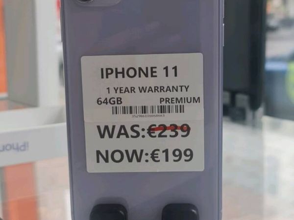 IPHONE 11 64GB Premium 1YEAR WARRANTY - Main image