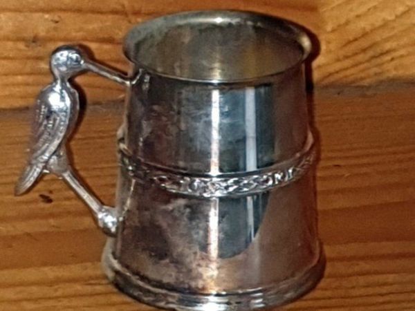 Vintage Sheffield Silver-Plated Christening Mug - Main image