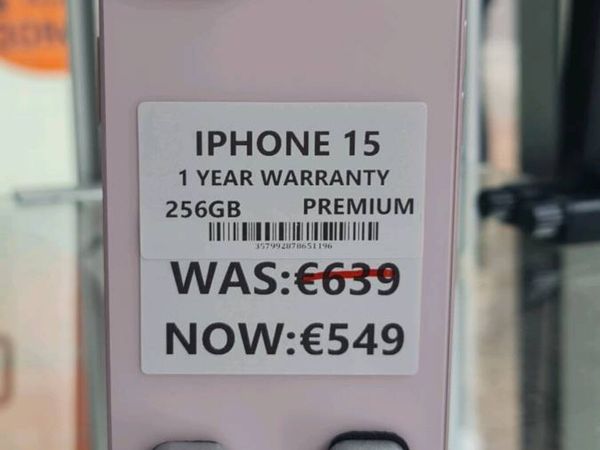 Apple 15 IPHONE 256GB PREMIUM 1 YEAR WARRANTY - Main image