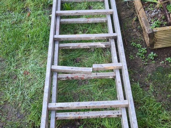14ft extending aluminum ladders seen some work but - Main image