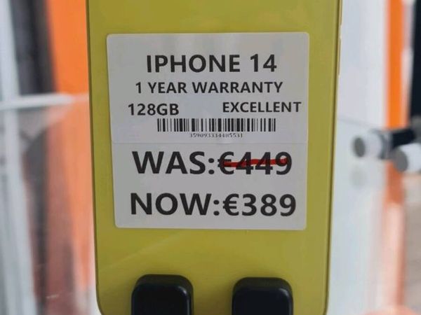 IPHONE 14 128GB EXCELLENT  1 year warranty - Main image