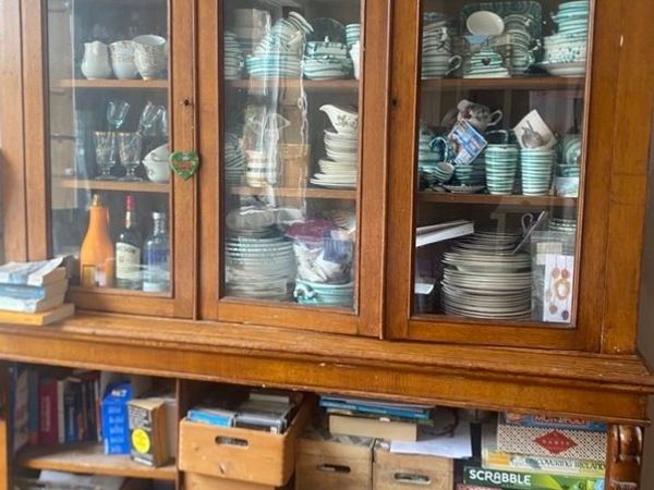 Antique Dresser bookcase in oak - Main image