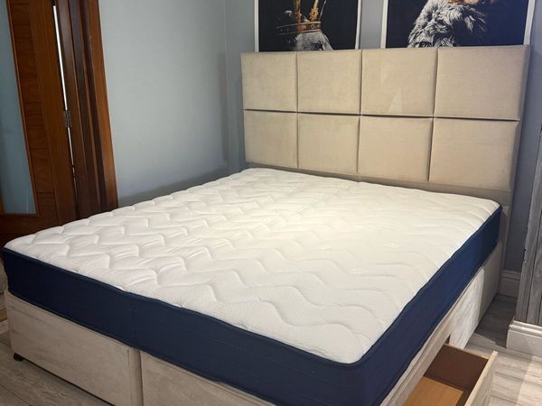 Super King Bed with Storage Drawers & Mattress - Main image
