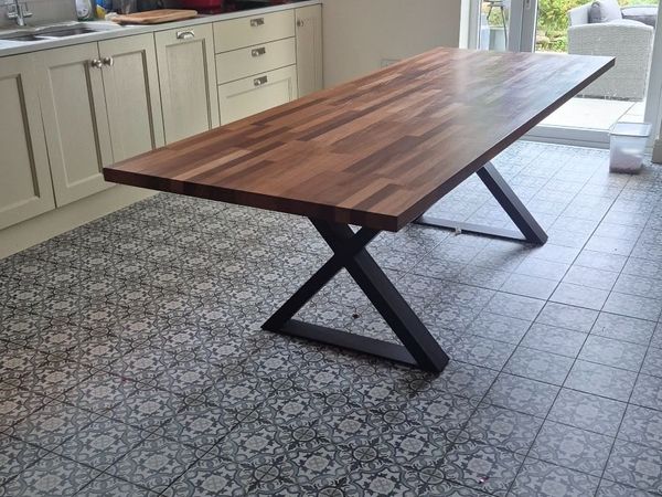 Solid wood dining table - 250cm x 90cm - Main image