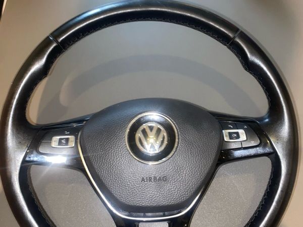 Mk7 Golf Multi function Steering Wheel + Airbag - Main image