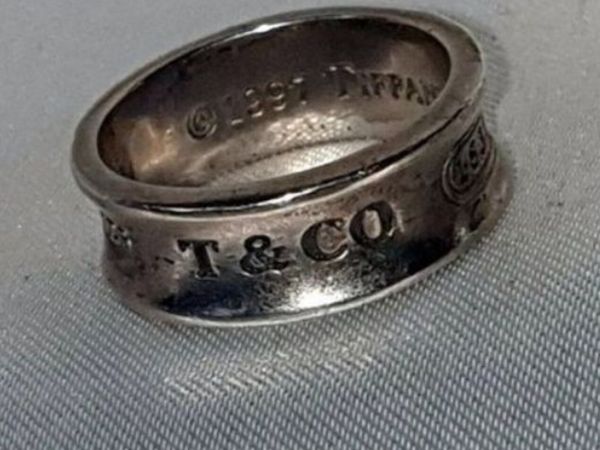 Authentic Vintage Tiffany & Co. 1837 Silver Ring - Main image