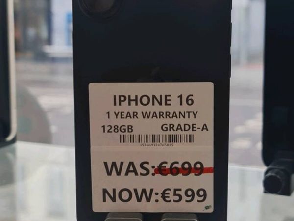 IPHONE 16 128GB Grade A, 1YEAR WARRANTY - Main image