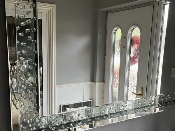 Large mirror with diamonds - Main image