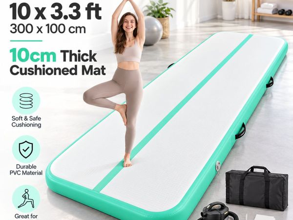 Inflatable Gymnastics Mat 3m with Electric Pump - Main image