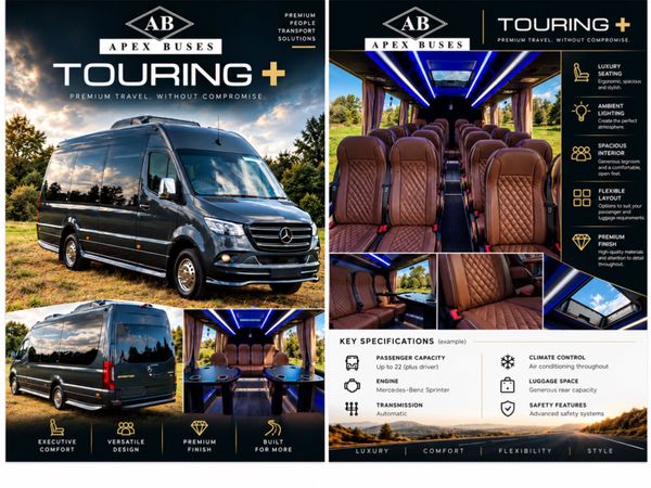 New - Luxury Mercedes Sprinters - up to 22 seats - Main image
