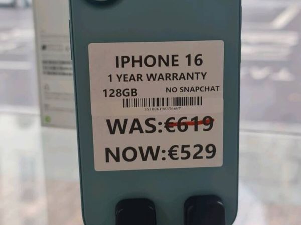 IPHONE 16 128GB 1YEAR WARRANTY - Main image