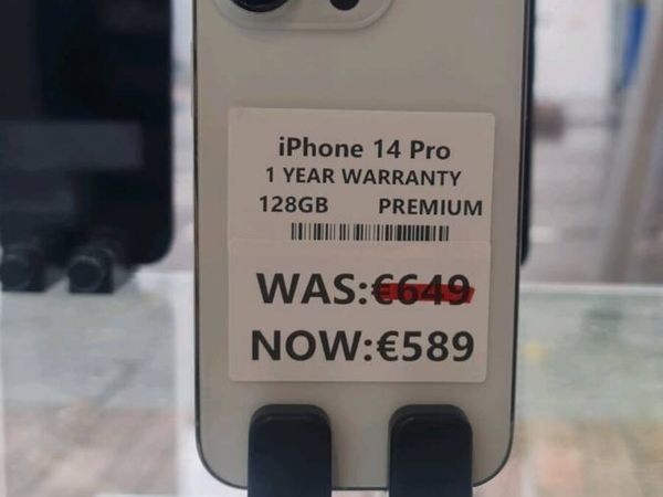 IPHONE 14PRO 128GB PREMIUM 1YEAR WARRANTY - Main image