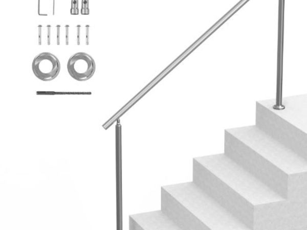 Handrails for Outdoor Steps, 70.9 in/ 180cm Length - Main image