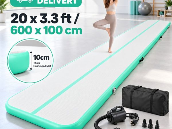 Inflatable Gymnastics Mat 6m 20ft with Electric Pu - Main image