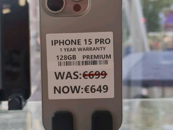 IPHONE 15PRO 128GB PREMIUM 1YEAR WARRANTY - Main image