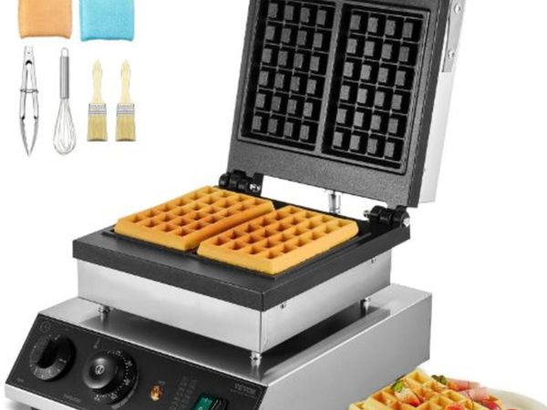 Commercial Waffle Maker, 2PCS Rectangle Waffle - Main image