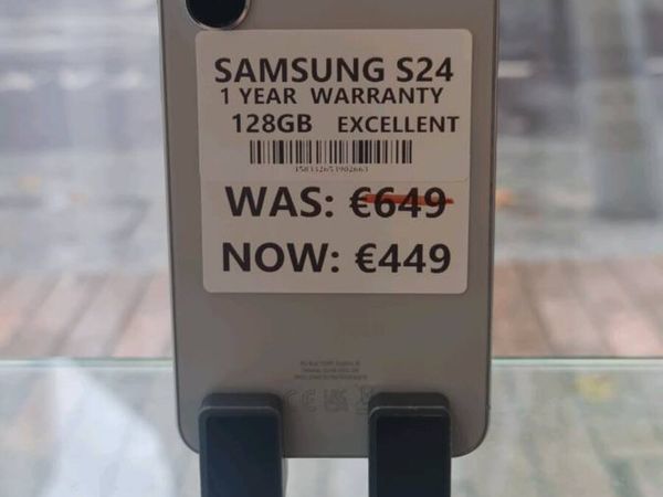 SAMSUNG S24 128GB EXCELLENT 1YEAR WARRANTY - Main image
