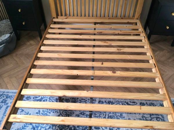 Wooden double bed frame - Main image