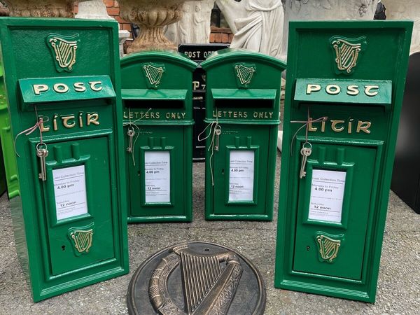 Irish post box building into wall - Main image