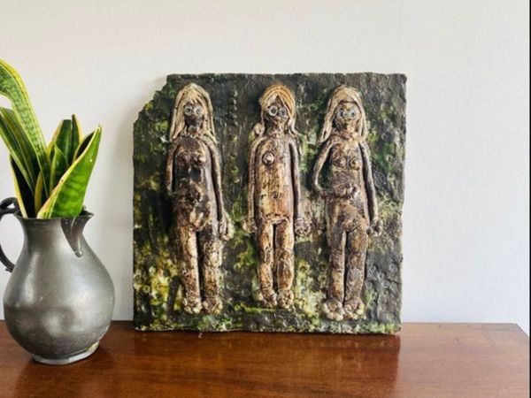 Ceramic Artwork on Stone - Main image