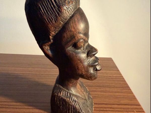 Vintage Hand Carved Bust - Main image