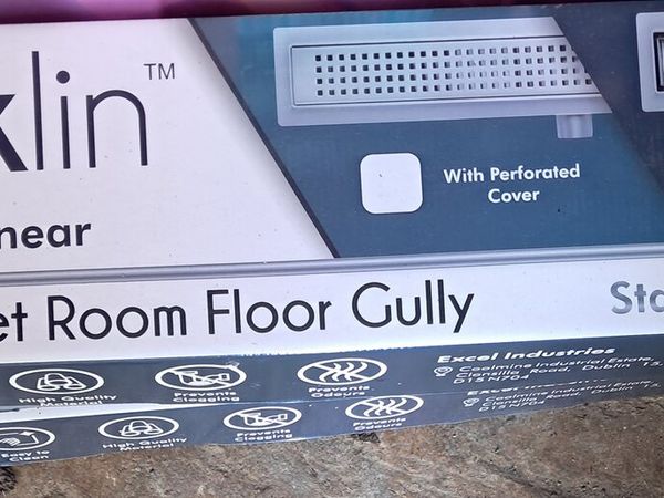 Linear wet room floor gully - Main image
