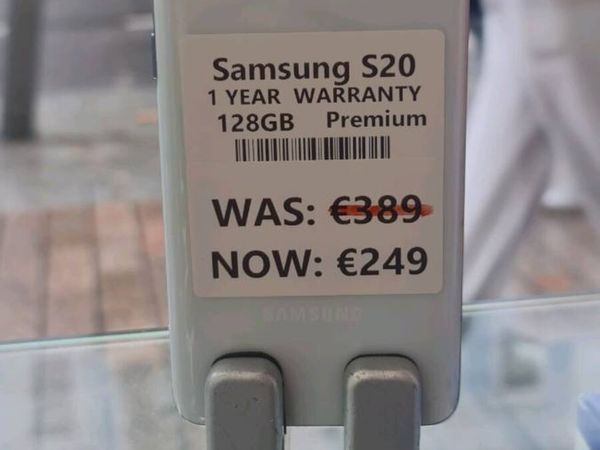 SAMSUNG S20 128GB PREMIUM 1YEAR WARRANTY - Main image