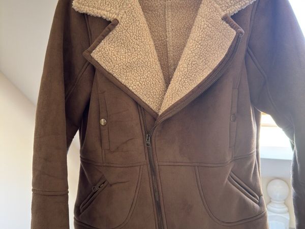 Aviator Jacket / Papaya faux suede / 14 - Main image