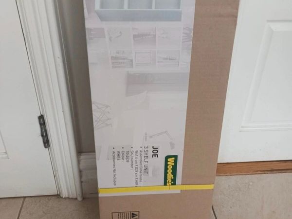White 3 Shelf Unit - Main image