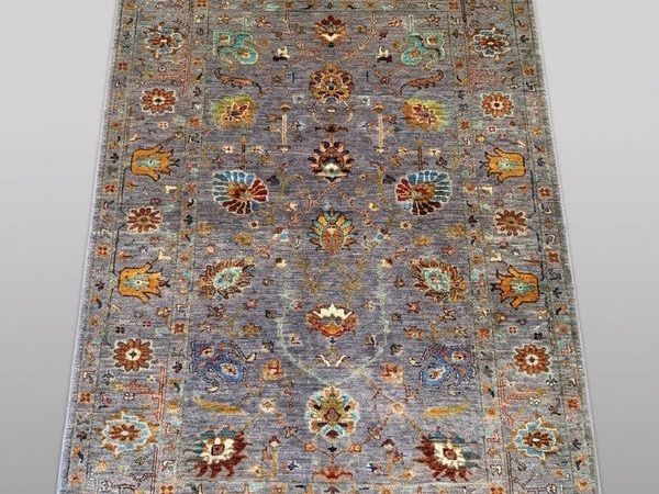 Exquisite Vintage Afghan Ziegler Hand-Knotted Wool Rug - Main image