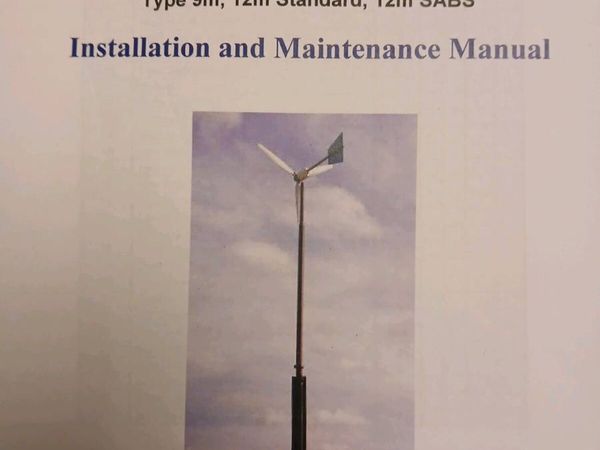 12m Wind Turbine Scissor Tower/Biodiesel/Methanol - Main image
