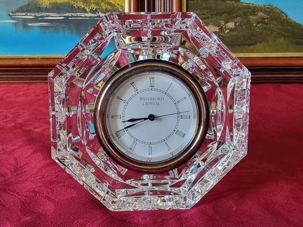 Waterford Crystal Octagonal Clock Made In Ireland - Main image