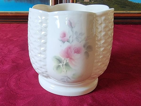Irish Parian Donegal China Rose Planter / Pot - Main image