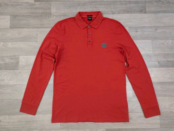 Hugo Boss Long Sleeve Polo Shirt Mens M/L - Main image