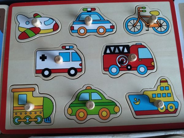 Wooden peg puzzles for toddlers - Main image