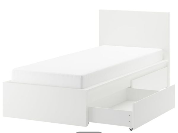 2 x IKEA Malm single Bed with drawers - Main image