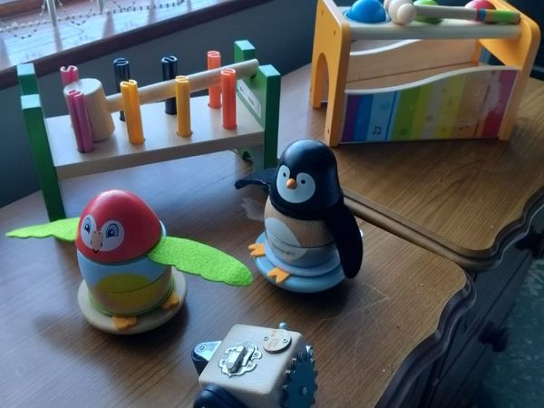 Set of wooden toddler toys - Main image