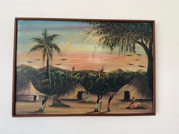 Framed Signed Oil Painting - Main image