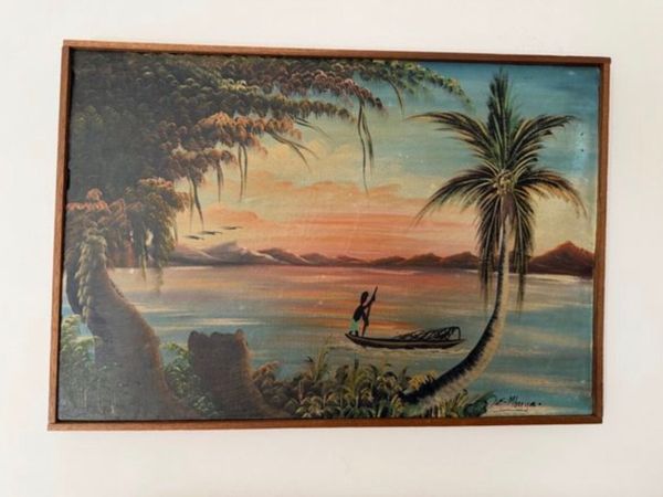 Framed Signed Oil Painting - Main image