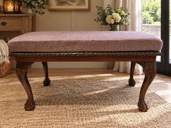 Beautiful Carved Wooden Bench...€275 - Main image