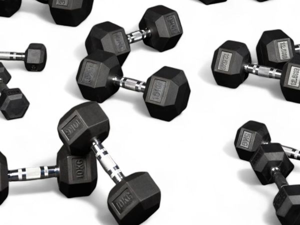 Wide range Hex Dumbbells (new in box) - Main image