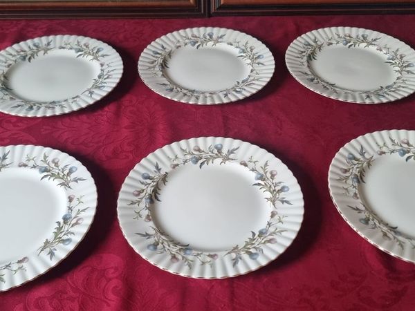 6Pc.Royal Albert Brigadoon BoneChina Dinner Plates - Main image